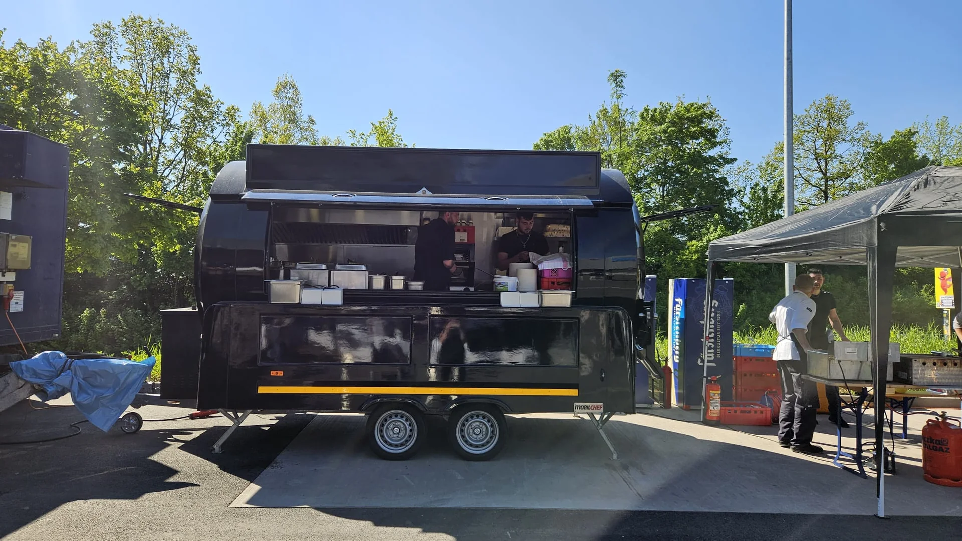 Boerny’s Foodtruck bei einer Veranstaltung im Schwarzwald-Baar-Kreis
