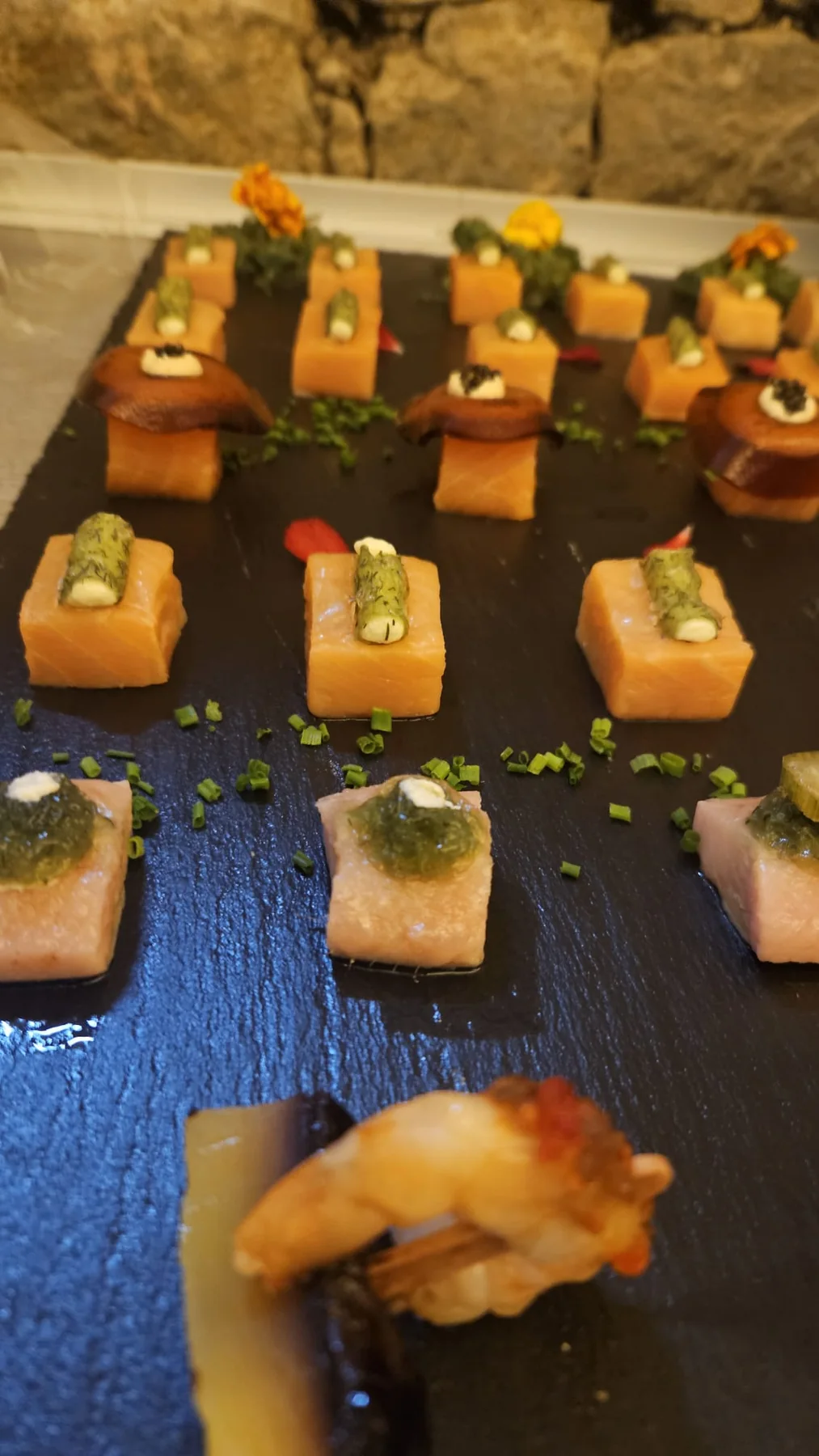 Fein angerichtetes Fingerfood von Boerny's Catering